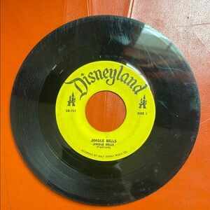 Disneyland Jingle Bells Vinyl Record 45 rpm